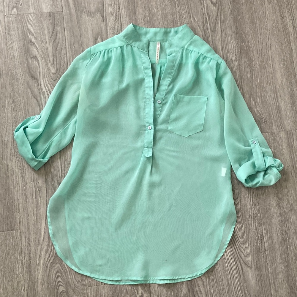 Mint Aqua Tunic Shirt